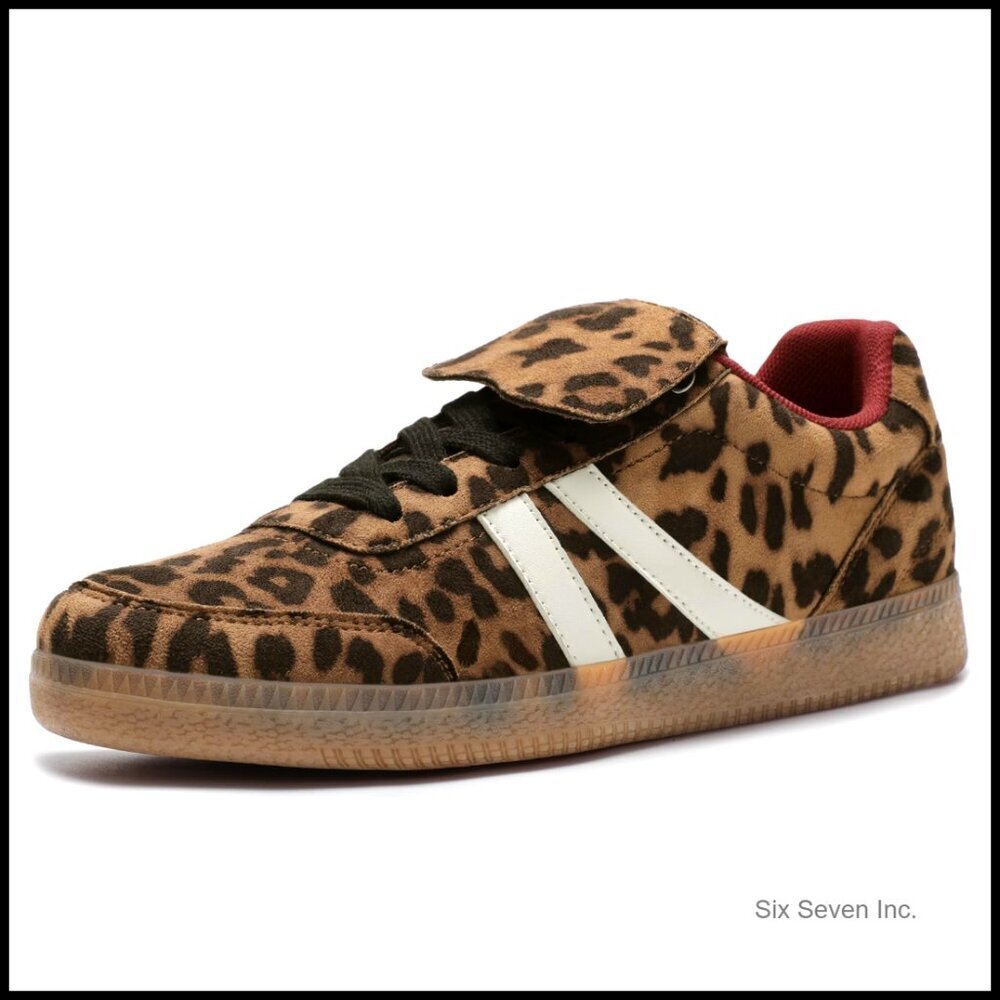 Retro Patchwork Sneakers Lace-Up Comfortable Non-Slip Casual Walking Shoes